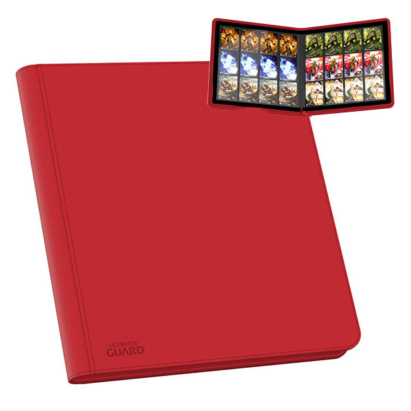 Album Ultimate Guard 12-Pocket QuadRow ZipFolio XenoSkin Red