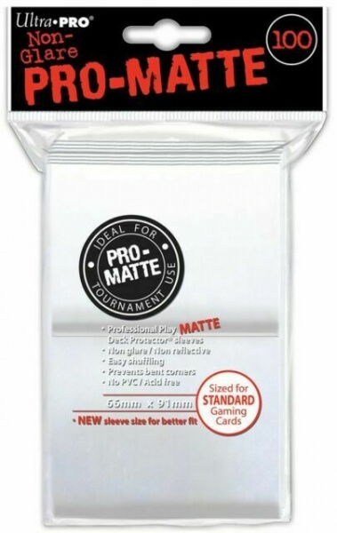 Ultra Pro Pro-Matte White 2x50 card sleeves