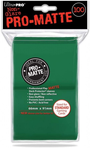 Card sleeves Ultra Pro Pro-Matte Green 2x50 pcs