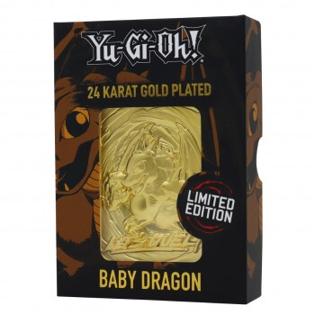 Yu-Gi-Oh! Limited Edition 24K Gold collectible - Baby dragon