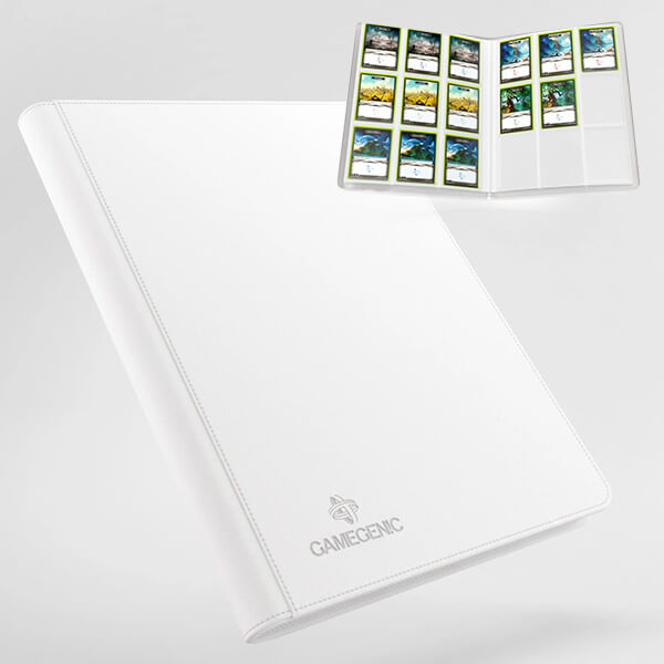 Gamegenic Zip-Up 18-Pocket White Card Album