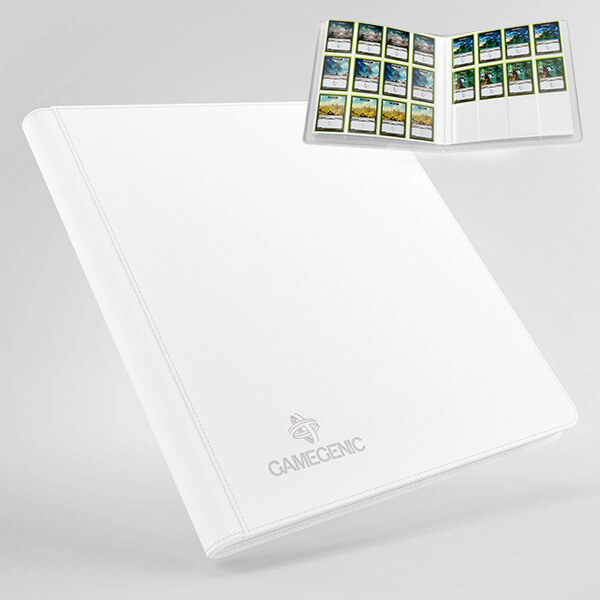 Gamegenic Zip-Up 24-Pocket White Card Album