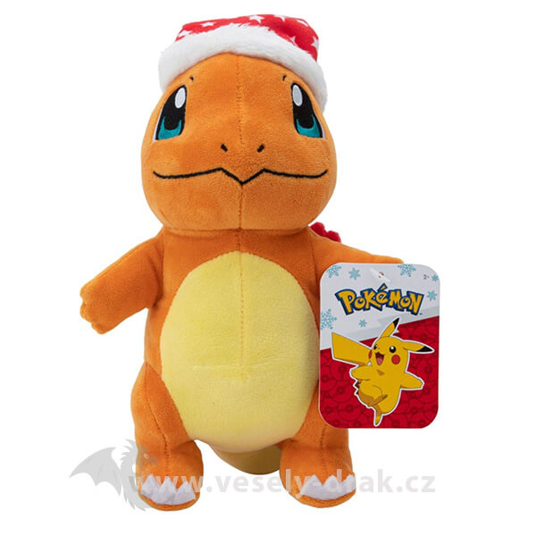 Pokémon plush Charmander with Christmas hat 20 cm