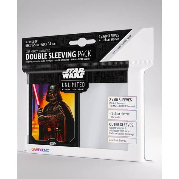 Card Sleeves Star Wars: Unlimited - Darth Vader - 120 pcs