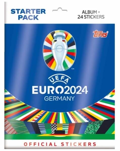 Topps EURO 2024 Starter Pack - album + stickers - 2nd quality