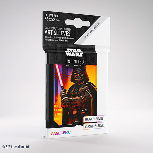 Card Sleeves Star Wars: Unlimited - Darth Vader - 60 pcs