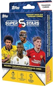 Topps Soccer Cards 2023-2024 UEFA Superstars Hanger Box