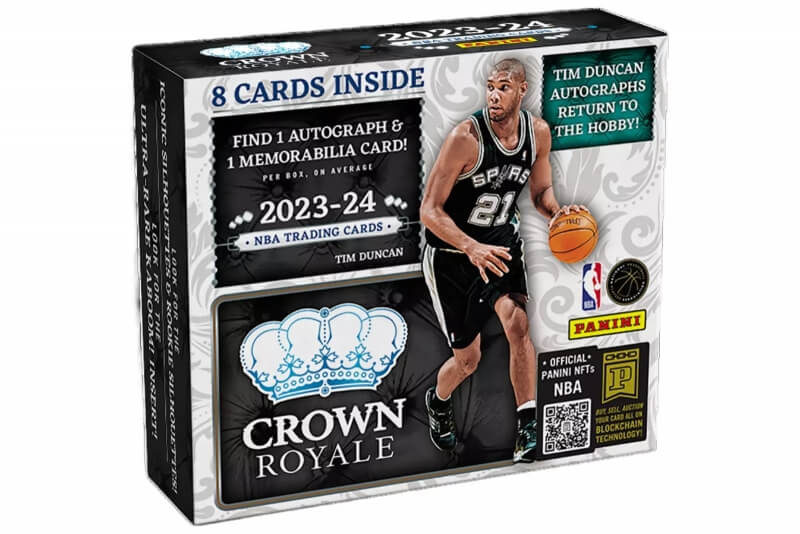 2023-2024 NBA Cards Panini Crown Royale Basketball Hobby Box - 2nd quality