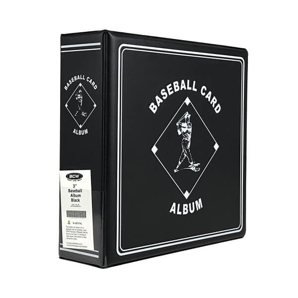 BCW Baseball ring album - Black - slightly dented