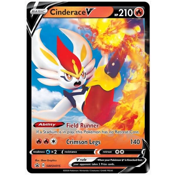 Pokémon Card Cinderace V from Galar Partners Tin
