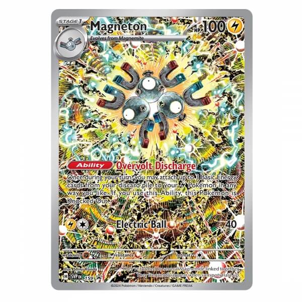 Pokémon card Magneton from ETB Surging Sparks