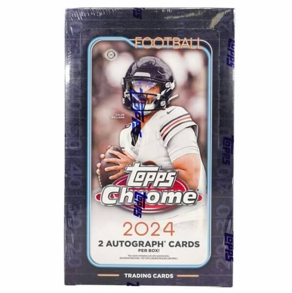 2024 Topps Chrome Football Hobby Box - NFL Cards