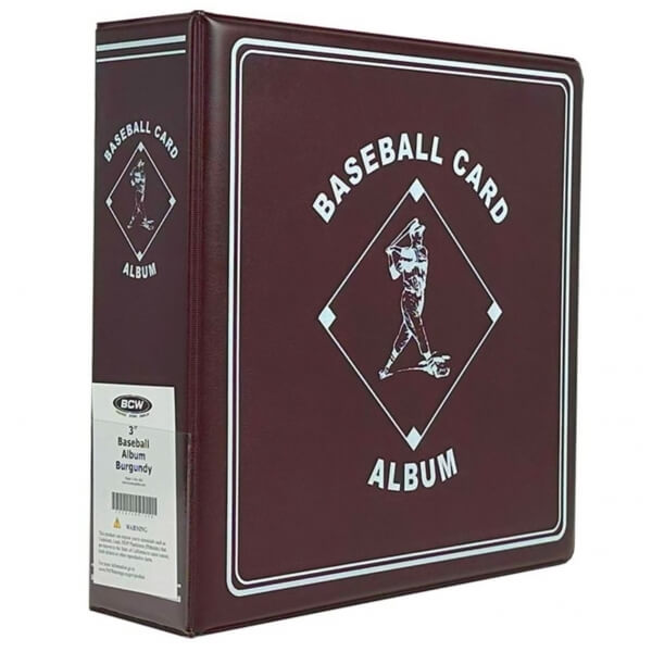 BCW Baseball ring album - Burgundy