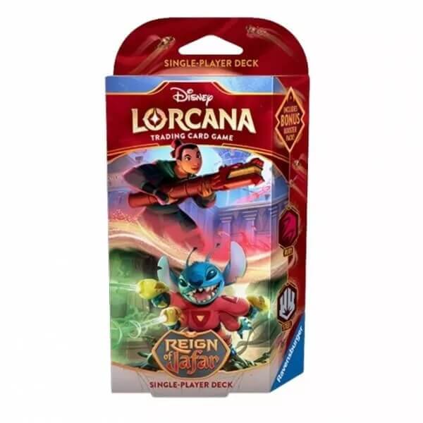 Disney Lorcana TCG: Reign of Jafar - Starter Deck - Mulan a Stitch (Ruby and Steel)