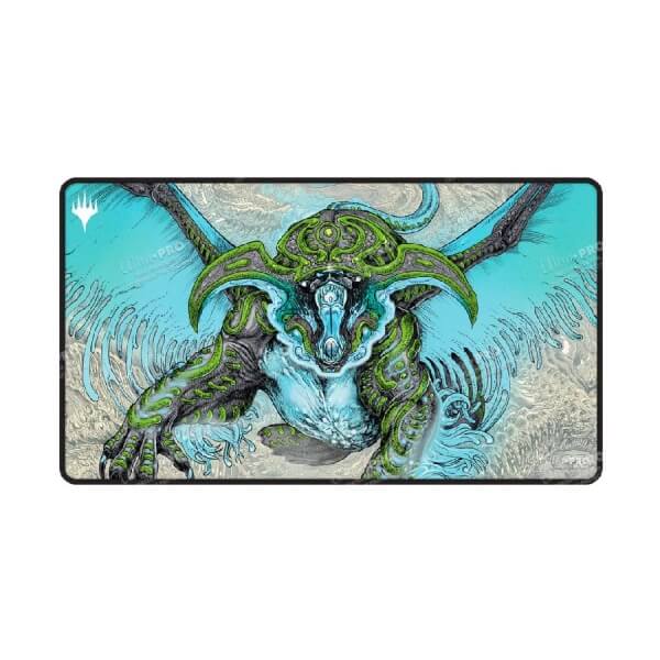 MTG Playmat - Tarkir Dragonstorm - Ureni, the Song Unending (black stitched)