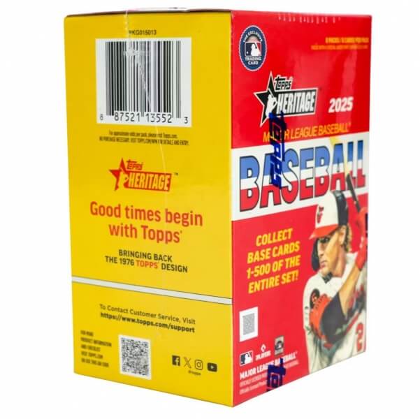 2025 Topps Heritage Baseball Blaster Box - MLB Collectible Cards