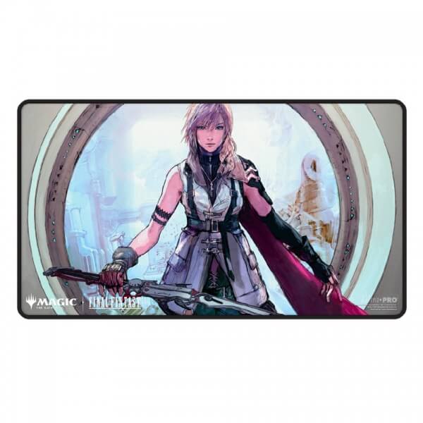 Playmat MTG Final Fantasy - Lightning, Army of One (Black Stitched)