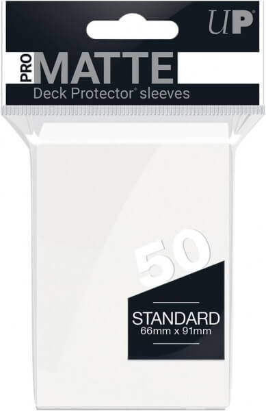 Ultra Pro Matte Standard White card sleeves - 50 pcs