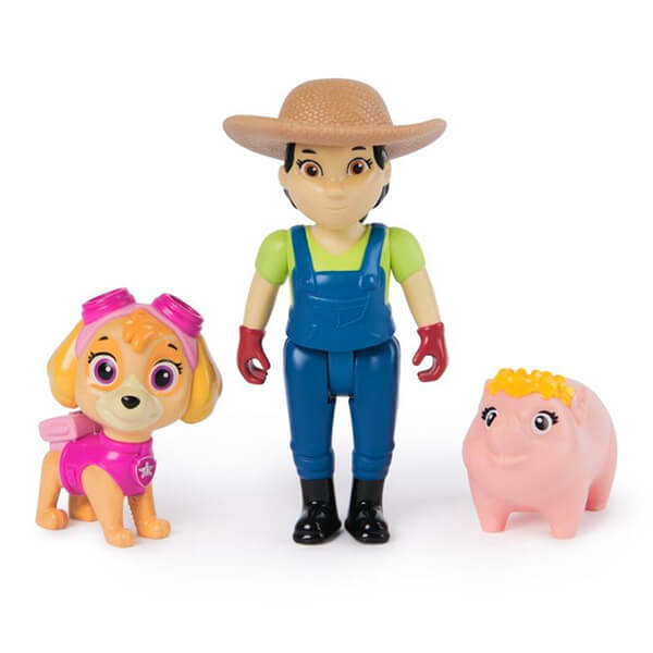 Paw Patrol figure Skye with farmer Yumi