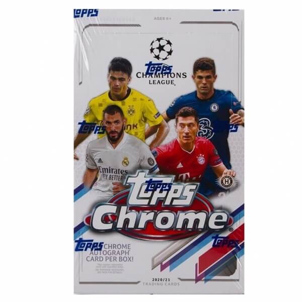 2020-2021 Topps UEFA Champions League Chrome Hobby Box - soccer cards