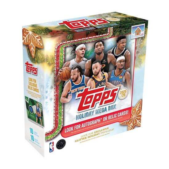 2025-2026 NBA Cards Topps Basketball Holiday Mega Box