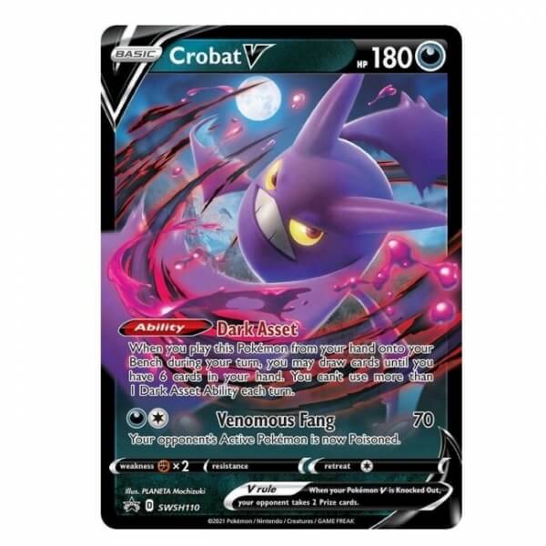 Pokémon card Crobat V from Trainers Toolkit