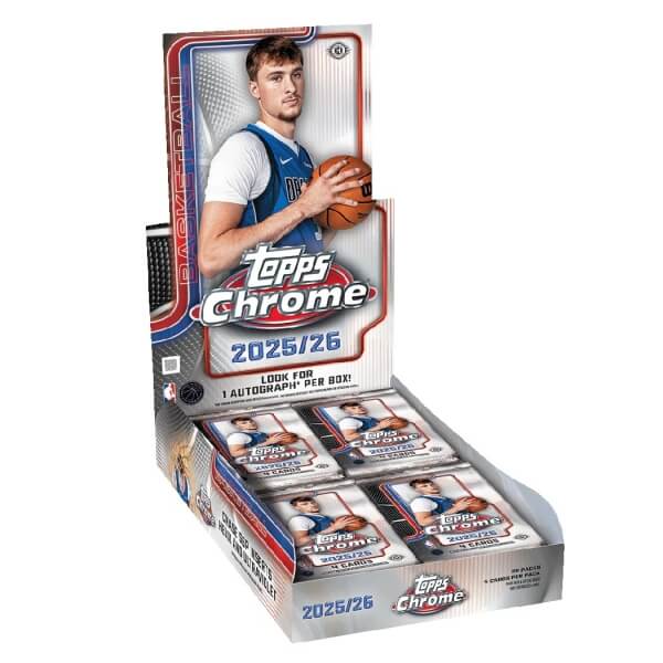 2025-2026 NBA Cards Topps Chrome Basketball Hobby Box