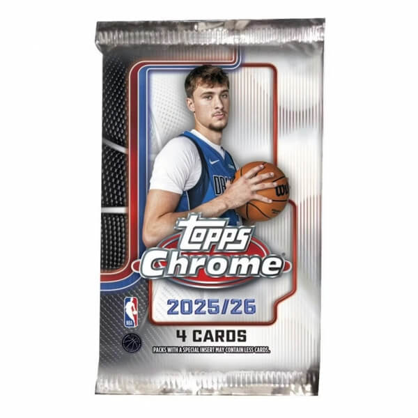 2025-2026 NBA Cards Topps Chrome Basketball Hobby Balíček