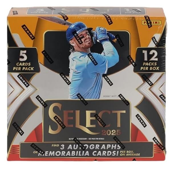 2025 Panini Select Baseball Hobby Box - MLB Cards