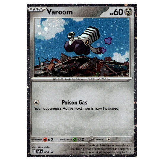 Pokémon promo card Varoom from Paldea Evolved 3-pack