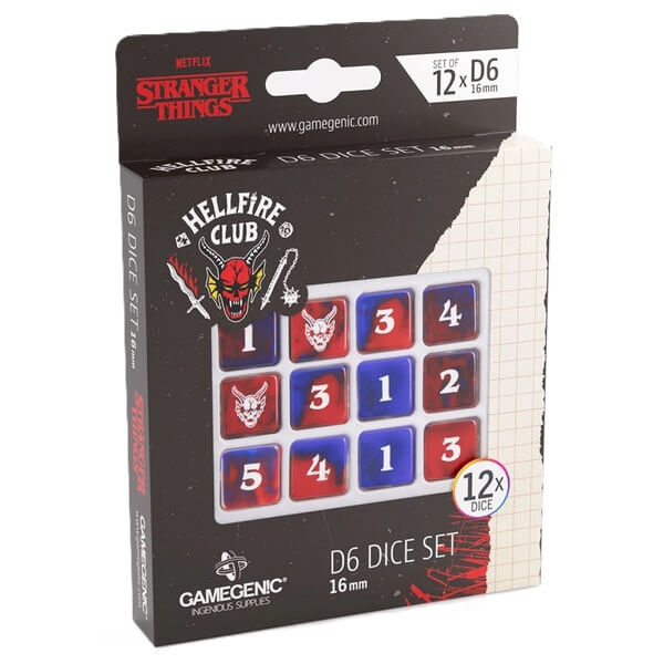 Stranger Things: Hellfire Club dice set (12xD6)