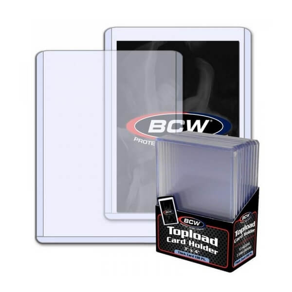 Toploader BCW 3x4 Thick Card Topload Holder 138 PT - 10 ks