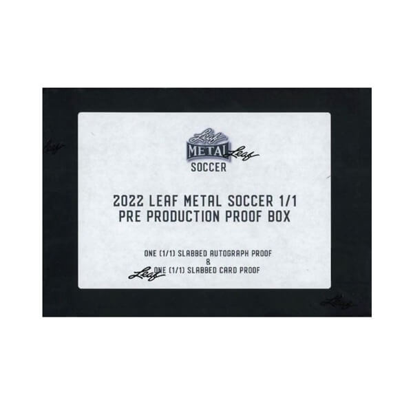 2022 Leaf Metal Soccer Pre-Production Proof Hobby Box - soccer cards