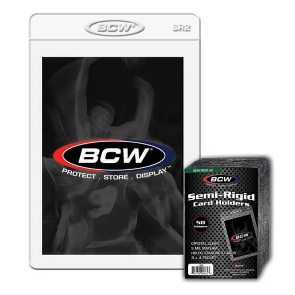 BCW Semi-Rigid Card Holders 3x4 - 50 pcs