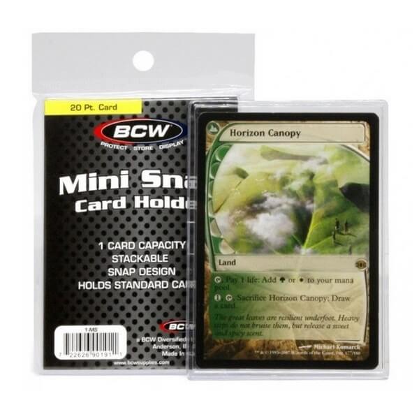 Card holder - BCW Mini Snap Card Holder 20 Pt