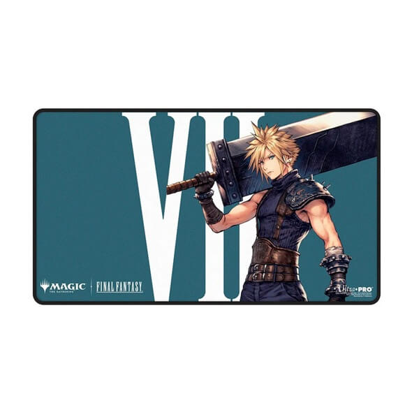 Black-Stitched Playmat Magic: The Gathering Final Fantasy - Cloud, Ex-Soldier