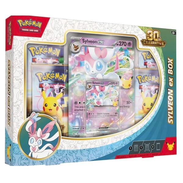 Pokémon 30th Celebration Sylveon ex Box