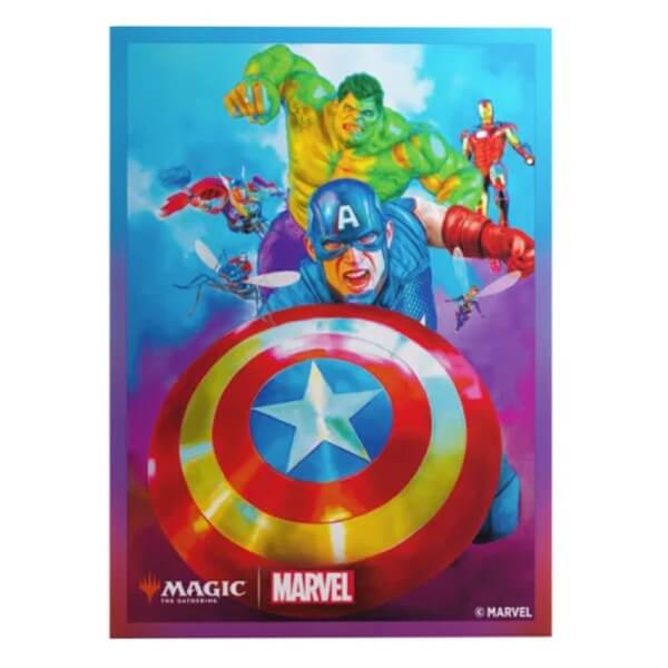 Gamegenic MTG Marvel Super Heroes Card Sleeves - Captain America, Team Leader - 105 pcs