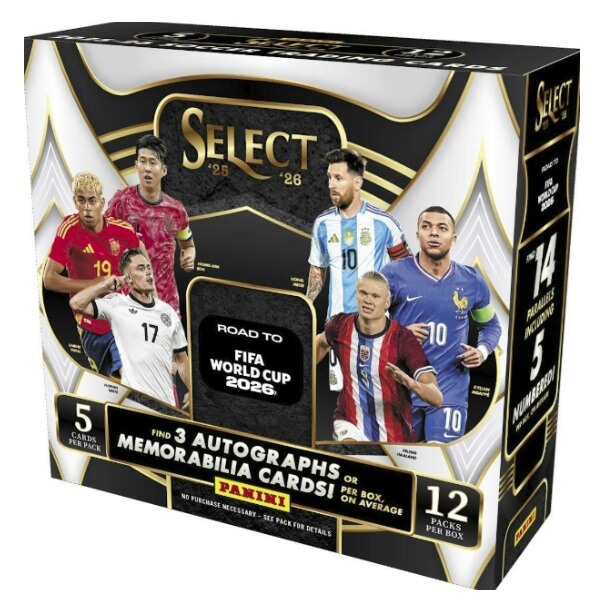 2025/2026 Panini Select Road to FIFA World Cup Hobby Box - soccer cards