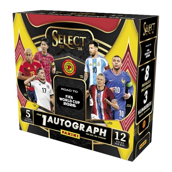 2025/2026 Panini Select Road to FIFA World Cup Hobby International Box - soccer cards