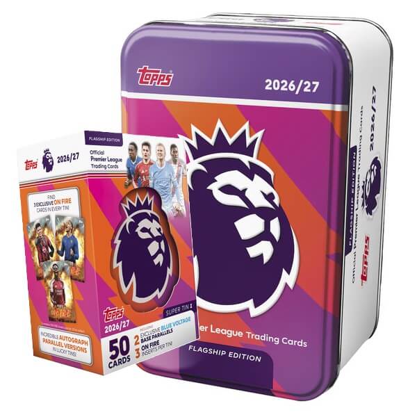 2026-2027 Topps Flagship Premier League Super Tin 1 Orange - Soccer Cards
