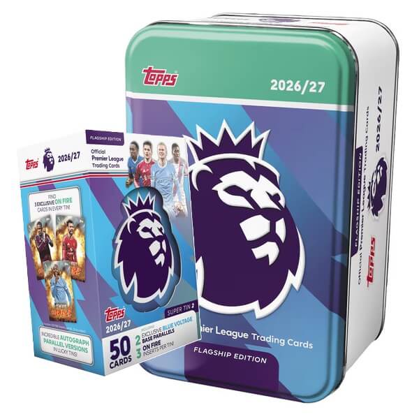 2026-2027 Topps Flagship Premier League Super Tin 2 Blue - Soccer Cards