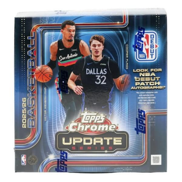 2025-2026 NBA Cards Topps Chrome Update Basketball Mega Box