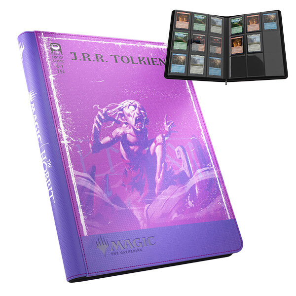 Magic: The Gathering Zip-Up 18-Pocket Card Album The Hobbit - Gollum, Riddle Master/The Lonely Mountain
