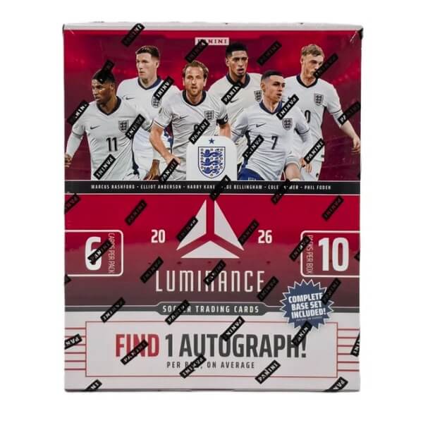 2026 Panini Luminance England Soccer National Team Hobby Box - soccer cards