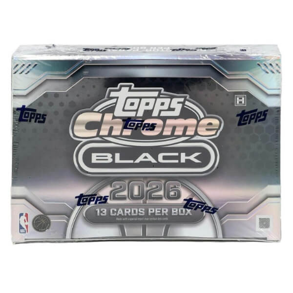 2026 Topps Chrome Black Basketball Hobby Box - NBA Cards