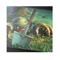 Duskmourn Exhume Black Stitched Standard Gaming Playmat for Magic The Gathering