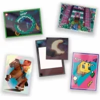 Minecraft 15th Anniversary Stickers