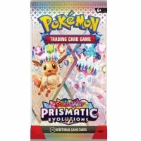 Prismatic Evolutions booster pack of Pokémon cards