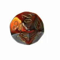Gemini D10 Loose Dice Orange/Dark - 1pc